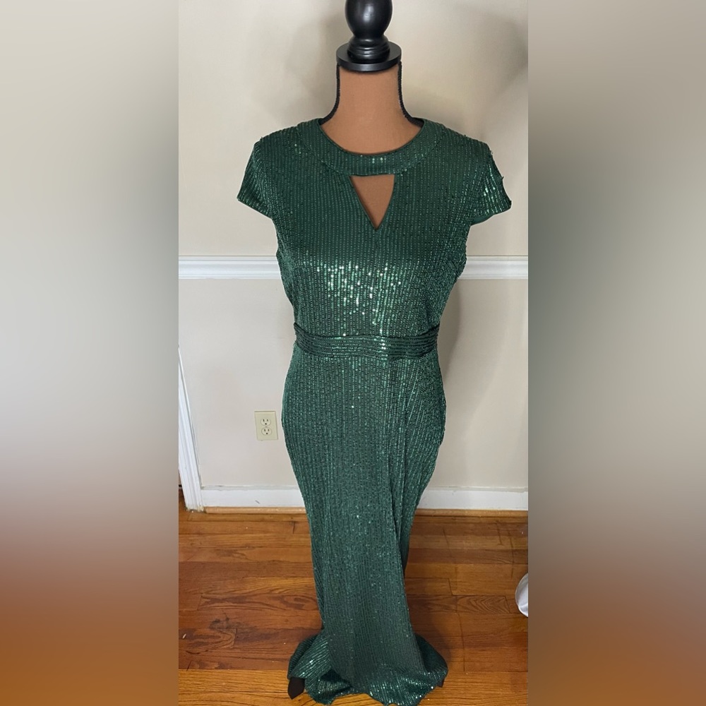 Green Sequence Dress